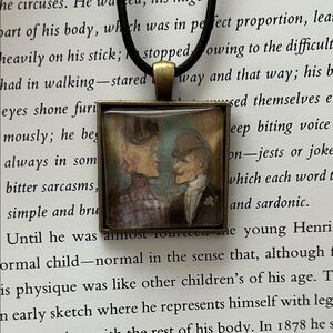 Toulouse-Lautrec Art Pendant Necklace
